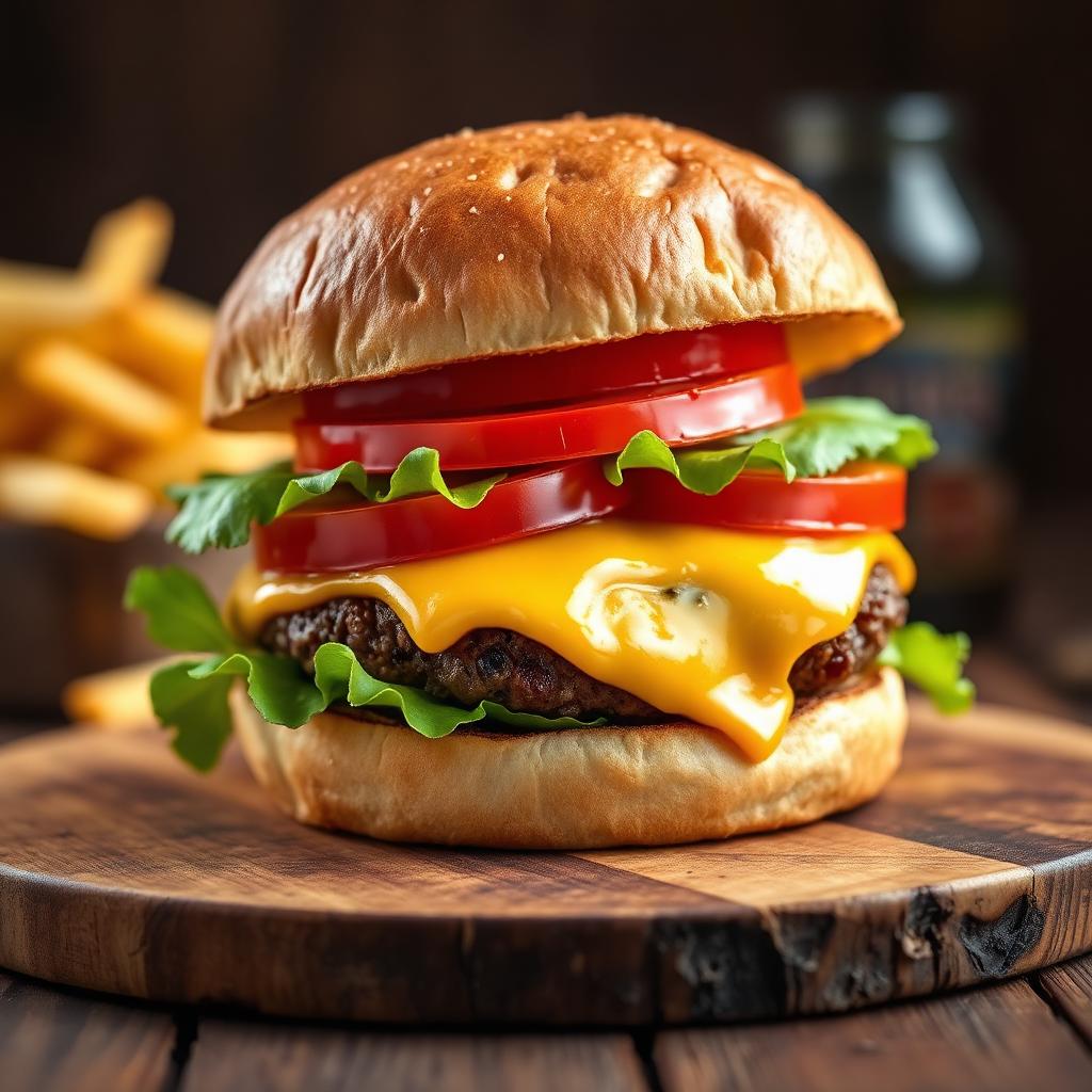 Cowboy Cafe cheeseburger